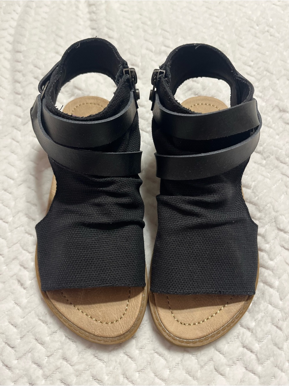 Blowfish Black Open-Toe Ankle Strap Sandals